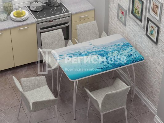 Стол нераздвижной фотопечать Брызги (Регион 058)